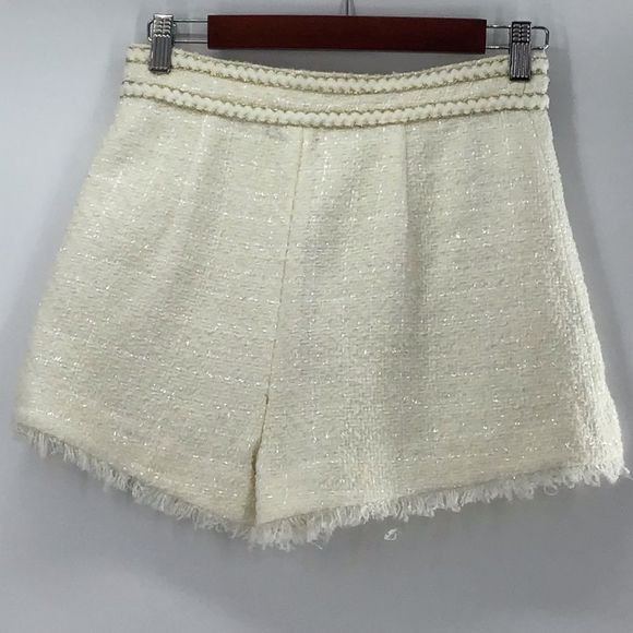 Five Plus Dress Cream Gold High Waist Shorts NWOT - Picture 6 of 7
